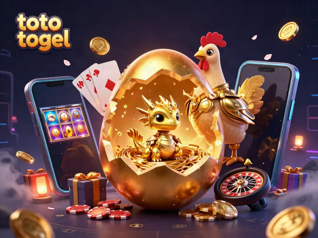Experience the thrilling action of toto togel with golden characters and dynamic games.