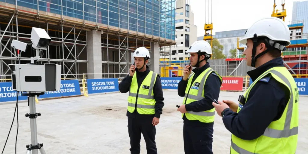 Construction Site Security by trusted local professionals securing a busy London site.