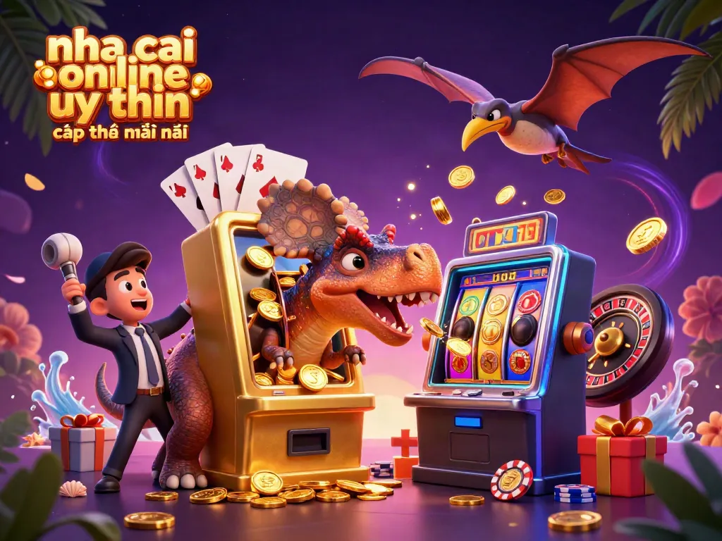 Experience exciting moments with nha cai online uy tin cập nhật mới nhất as a 3D pachycephalosaurus plays slots!
