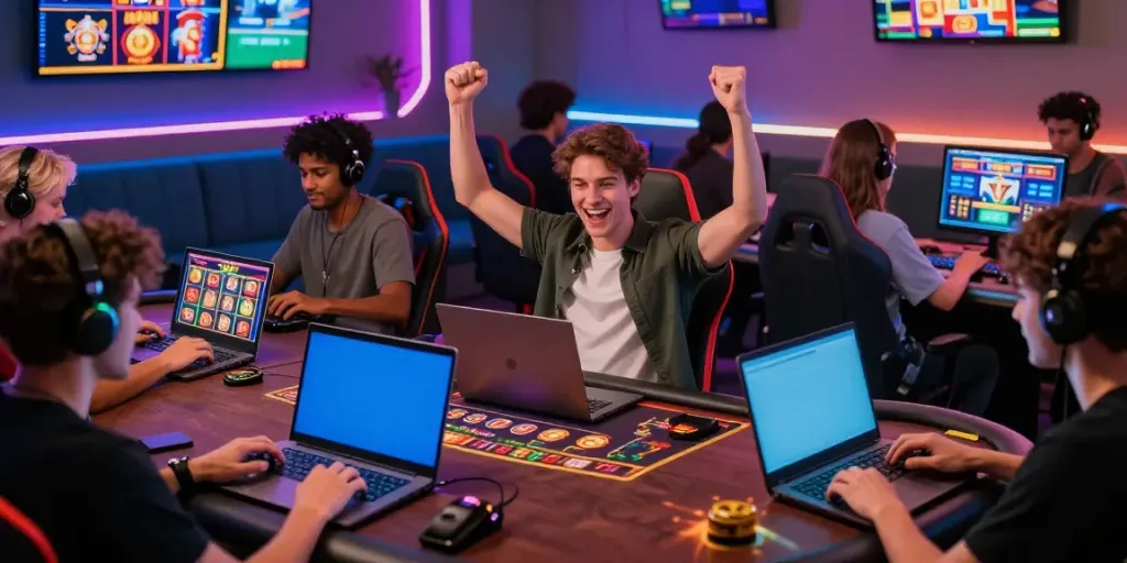 Exciting online gaming community at https://tx88bet.vip/ showcasing players enjoying casino games.