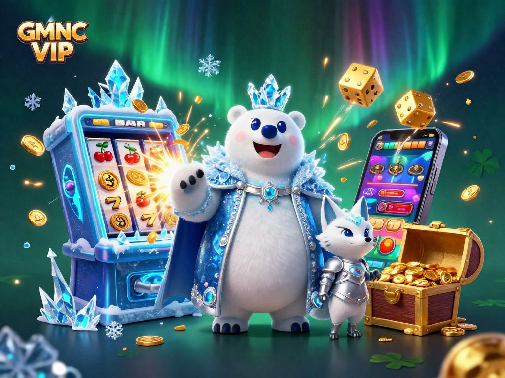 Experience GMNC VIP's thrilling online casino excitement with a magical jackpot explosion and captivating characters.