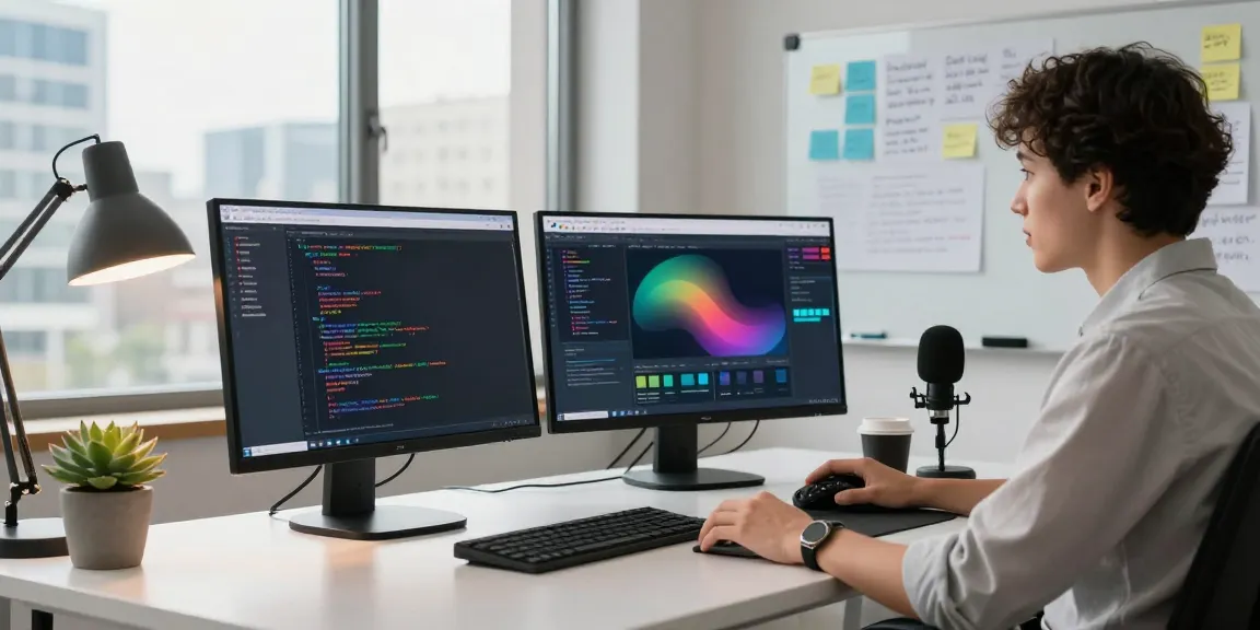 Digital marketer optimizing instant indexing processes in a tech workspace.
