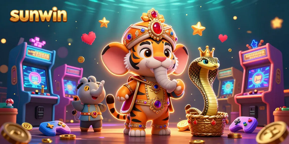 Experience sunwin's vibrant casino adventure with animated characters and exciting gaming elements.